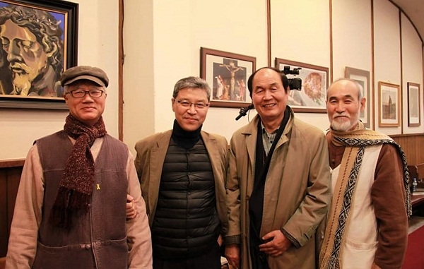 사진은 지난 11월26일 있었던 예수살기 10주년 후원의 밤 행사에서 왼쪽부터 양재성님, 박성율님, 이수호님, 조헌정님이 함께 했다.