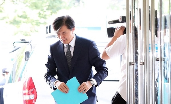 사퇴를 표명한 조국 법무부장관 ⓒ위클리서울/김용주 기자