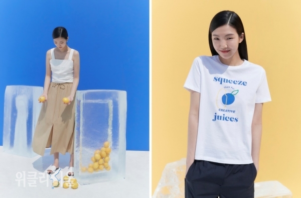 삼성물산 패션부문의 미니멀 영 컨템포러리 브랜드 구호플러스(kuho plus)가 ‘블루 레몬’을 주제로 2020년 핫서머(Hot Summer) 시즌 컬렉션을 출시했다고 10일 밝혔다. ⓒ위클리서울/ 삼성물산패션부문