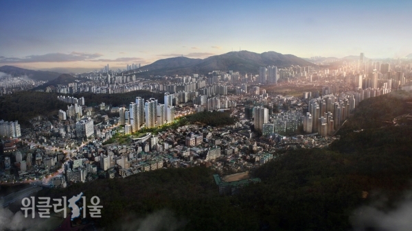 1MB초읍 하늘채 포레스원 광역도 ⓒ위클리서울 /코오롱글로벌