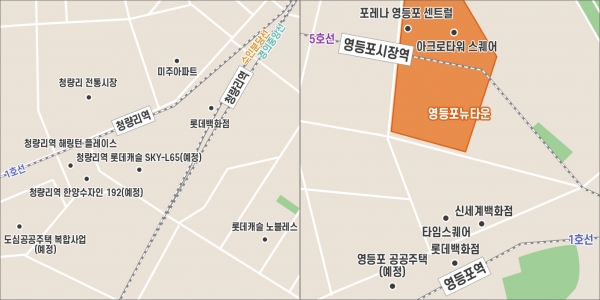 서울 청량리·영등포역 일대 주요 개발 ⓒ위클리서울 /부동산인포