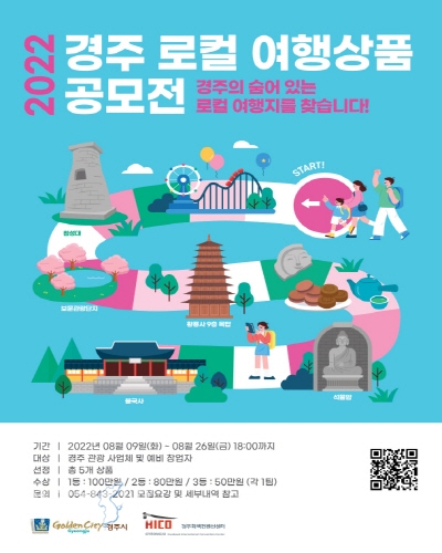 2022 로컬 여행상품 공모전 홍보 포스터ⓒ위클리서울/경주화백컨벤션센터