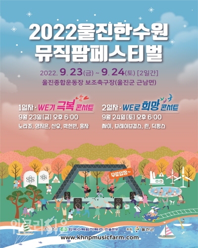 ‘2022 울진 한수원 뮤직팜페스티벌 포스터 ⓒ위클리서울/한울본부