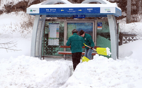 강원 태백지역 버스정류장. 기사와 관계 없음 ⓒ위클리서울/연합뉴스