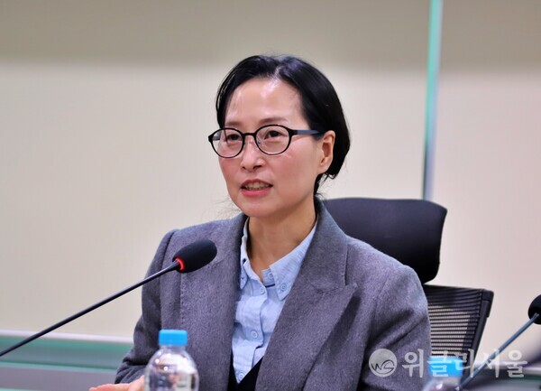 주은선 경기대학교 사회복지학과 교수가 발언하는 모습 ⓒ위클리서울/정상훈 기자